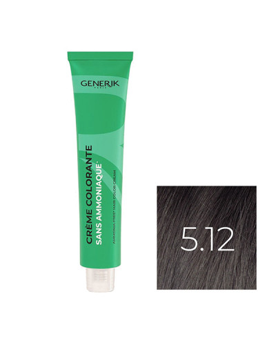 Coloration Sans Paraben N°5,12 Châtain Clair Cendré Irisé