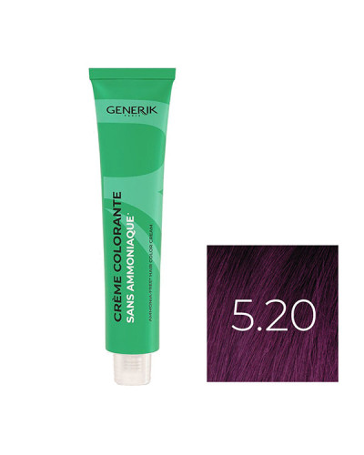 Coloration Sans Paraben N°5,20 Châtain Clair Violine 100ml