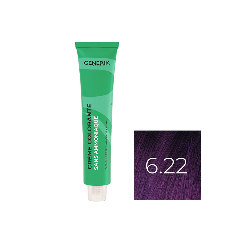 Coloration Sans Paraben N°6,22 Blond Foncé Violine Intense 100ml