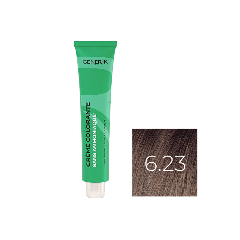 Coloration Sans Paraben N°6,23 Blond Irisé Doré 100ml Coloration Sans Paraben N°6,23 Blond Irisé Doré 100ml