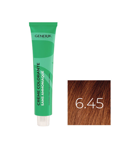 Coloration Sans Paraben N°6,45 Blond Foncé Cuivré Acajou 100ml