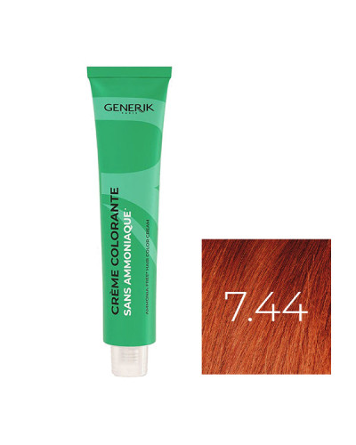 Coloration Sans Paraben N°7,44 Blond Cuivré Intense 100ml