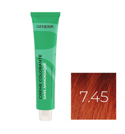 Coloration Sans Paraben N°7,45 Blond Cuivré Acajou 100ml