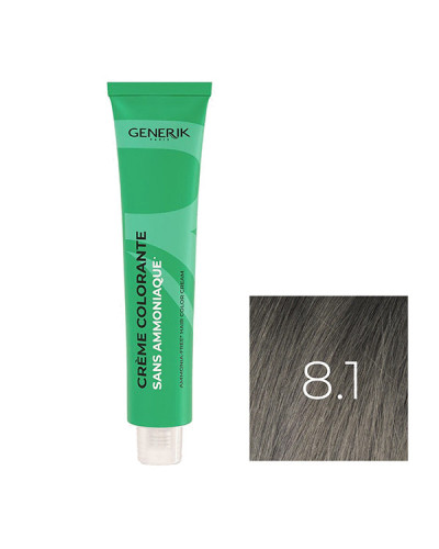 Coloration Sans Paraben N°8,1 Blond Clair Cendré 100ml