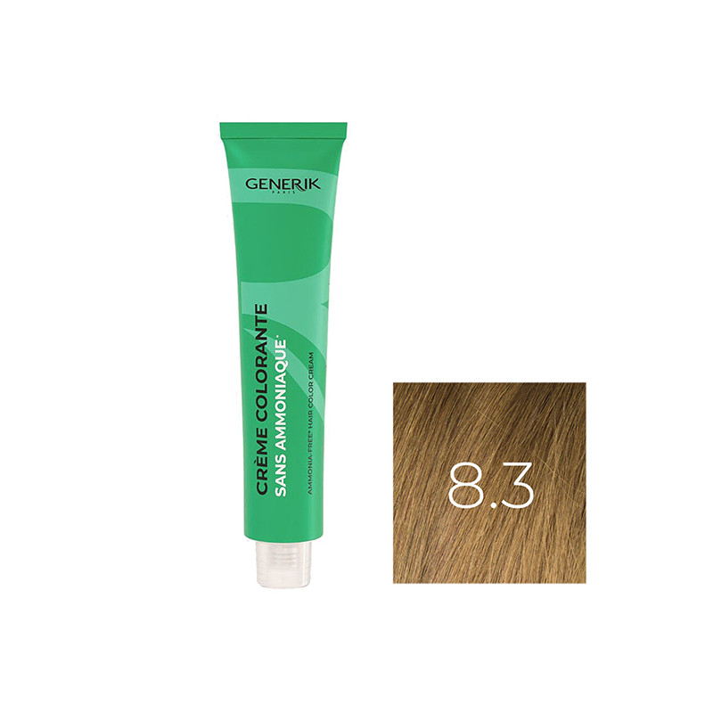 Coloration Sans Paraben N°8,3 Blond Clair Doré 100ml Coloration Sans Paraben N°8,3 Blond Clair Doré 100ml