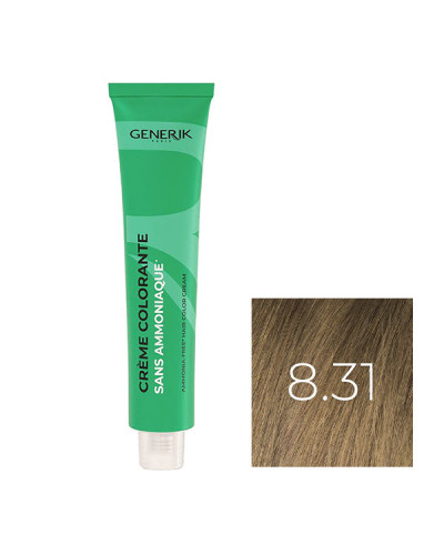 Coloration Sans Paraben N°8,31 Blond Clair Doré Cendré 100ml