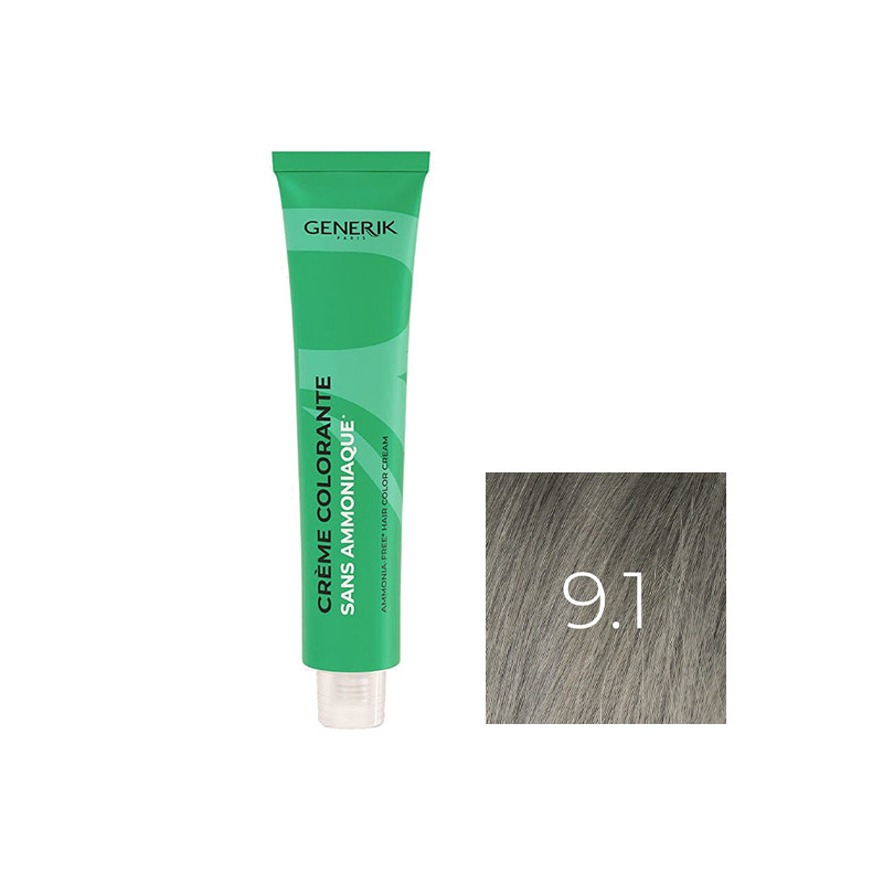 Coloration Sans Paraben N°9,1 Blond Très Clair Cendré 100ml