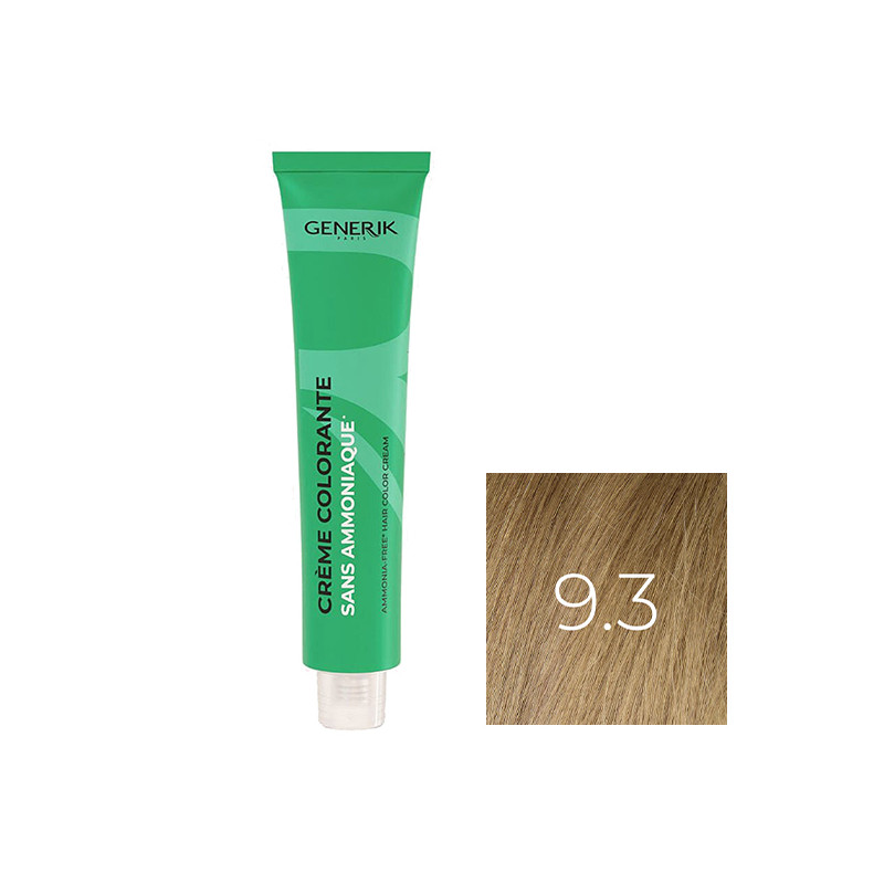 Coloration Sans Paraben N°9,3 Blond Très Clair Doré 100ml