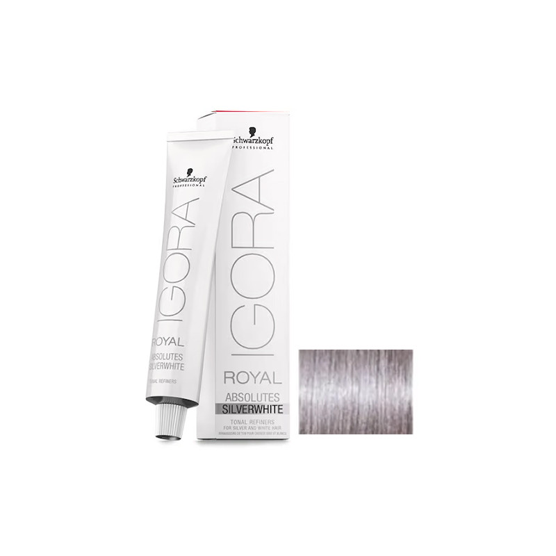 Igora Royal Absolutes Silverwhite Gris Lilas Schwarzkopf 60ml Igora Royal Absolutes Silverwhite Gris Lilas Schwarzkopf 60ml