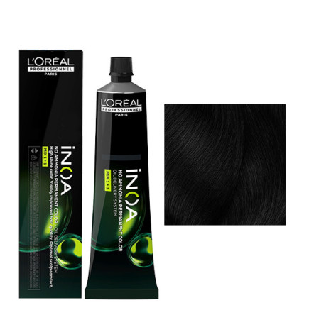 Coloration Inoa N°1 Noir L'Oréal Professionnel 60ml