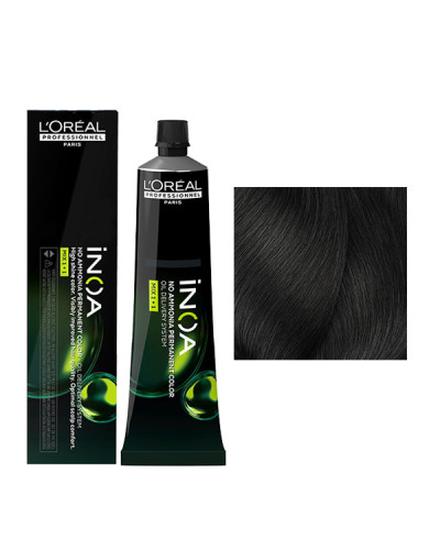 Coloration Inoa N°4.0 Châtain Profond L'Oréal Professionnel 60ml