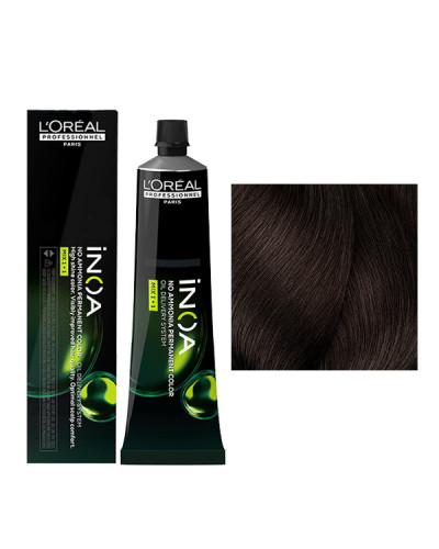 Coloration Inoa N°4.35 Châtain Doré  Acajou L'Oréal Professionnel 60ml