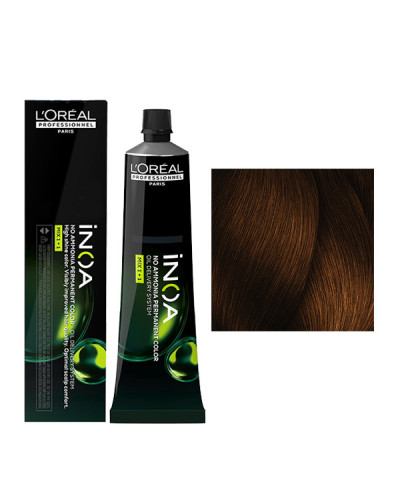 Coloration Inoa N°4.45 Châtain Cuivré Acajou L'Oréal Professionnel 60ml
