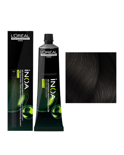 Coloration Inoa N°5.12 ChâtaIn ClaIr Cendré Irisé L'Oréal Professionnel 60ml
