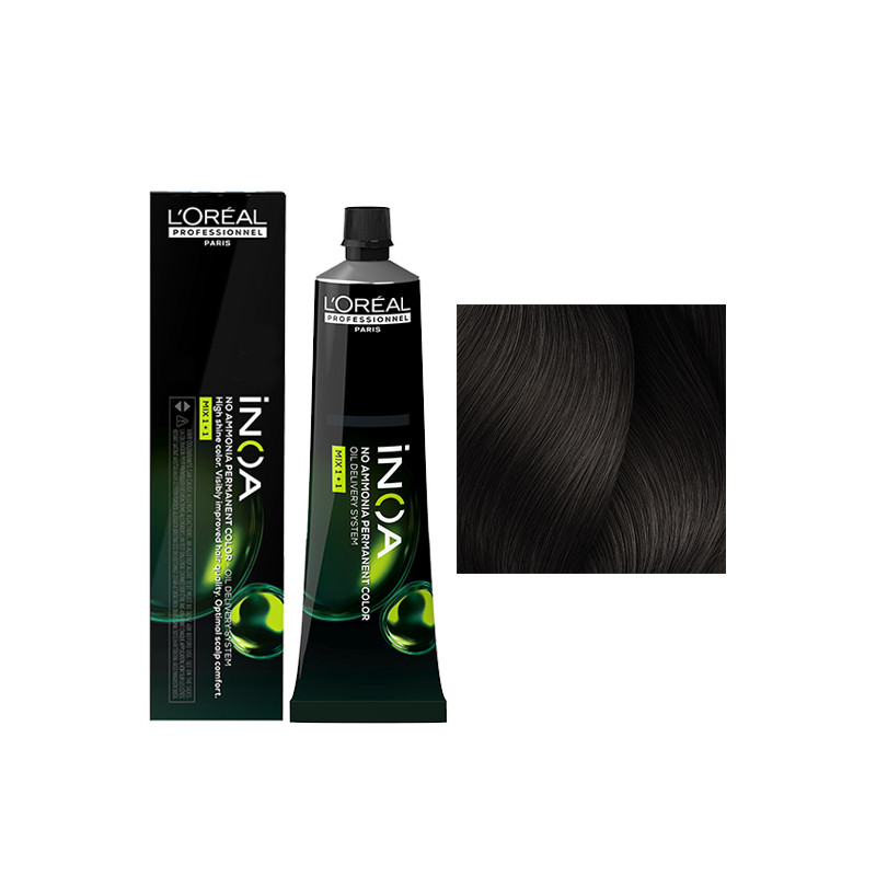 Inoa N°5.12 ChâtaIn ClaIr Cendré Irisé L'Oréal Professionnel 60ml
