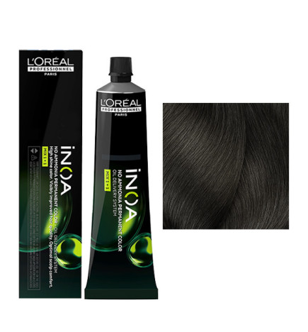 Coloration Inoa N° 5.17 ChâtaIn ClaIr Cendré Mat L'Oréal Professionnel 60ml