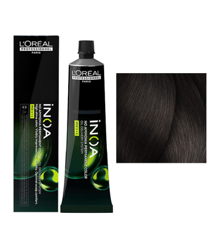 Coloration Inoa N° 5.18 ChâtaIn ClaIr Cendré Mocca L'Oréal Professionnel 60ml