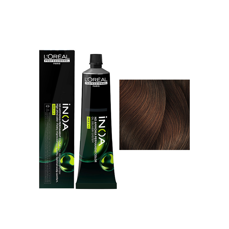 Inoa N° 5.4 ChâtaIn ClaIr Cuivré L'Oréal Professionnel 60ml