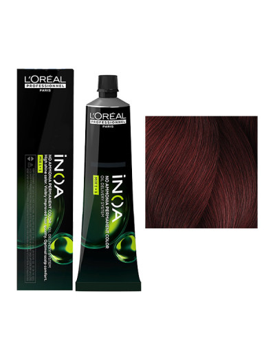 Coloration Inoa N° 5.60 ChâtaIn ClaIr Rouge Intense L'Oréal Professionnel 60ml