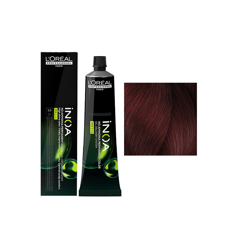Inoa N° 5.60 ChâtaIn ClaIr Rouge Intense L'Oréal Professionnel 60ml