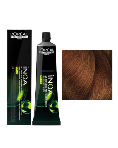 Coloration Inoa N° 7.4 Blond Cuivré L'Oréal Professionnel 60ml