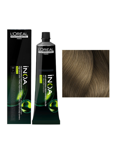 Coloration Inoa N°8 Blond Clair L'Oréal Professionnel 60ml