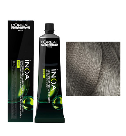 Coloration Inoa N°8.1 Blond Clair  Cendré L'Oréal Professionnel 60ml