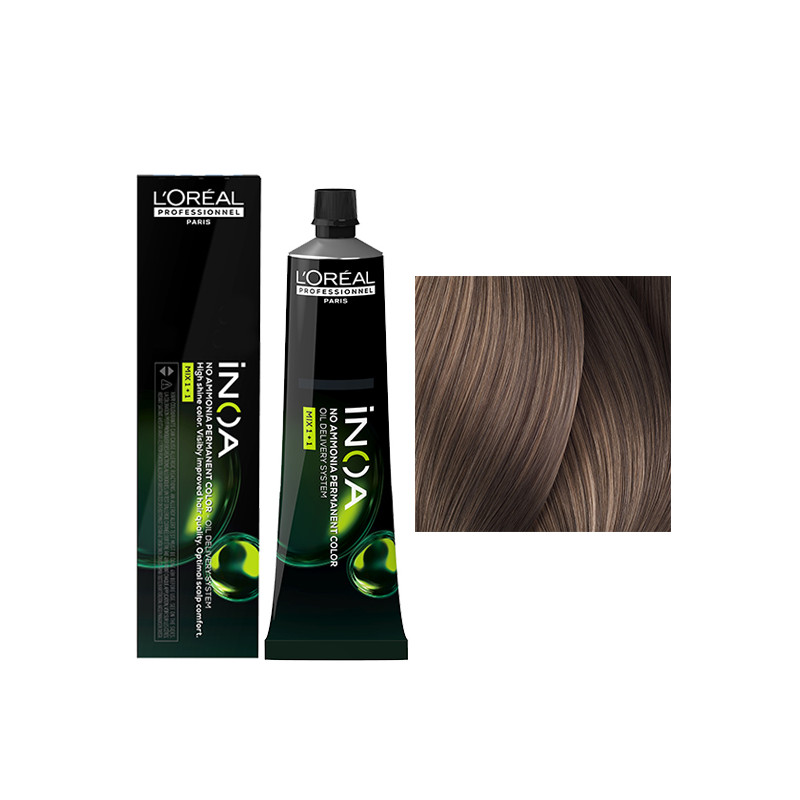 Inoa N°8.21 Blond Clair Irisé Cendré L'Oréal Professionnel 60ml