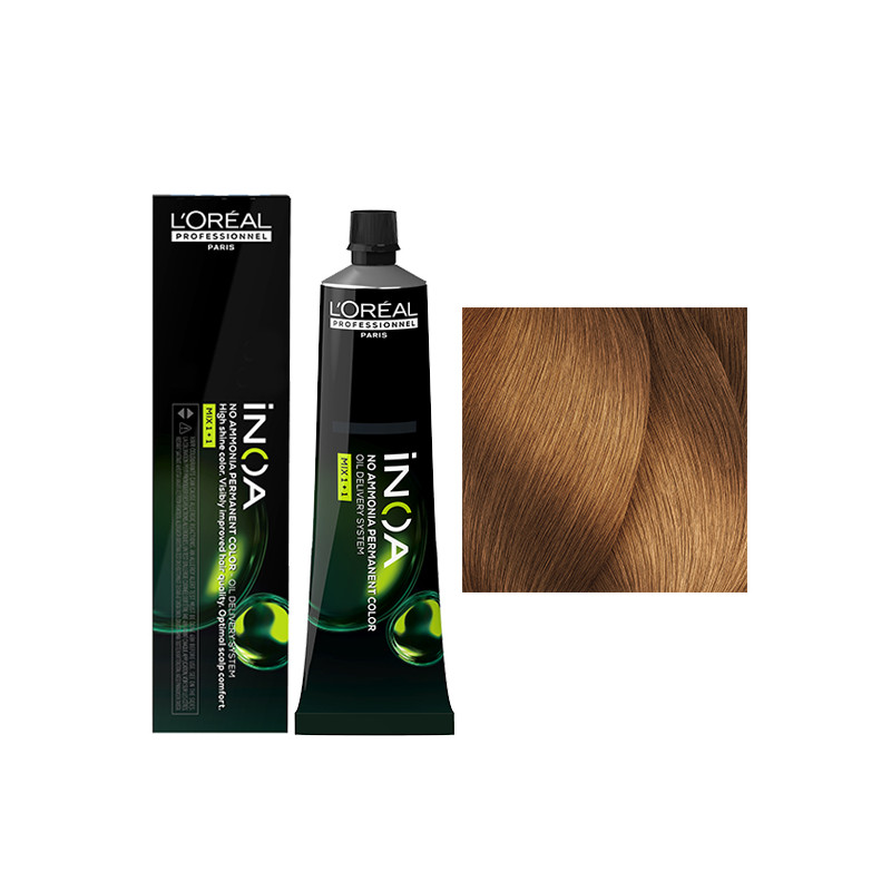 Inoa N°8.34 Blond Clair Doré Acajou L'Oréal Professionnel 60ml