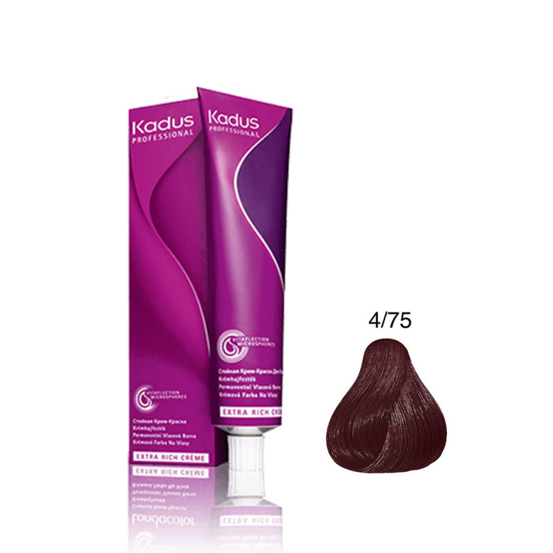 Coloration Permanente Kadus N°4/75 60ml Coloration Permanente Kadus N°4/75 60ml