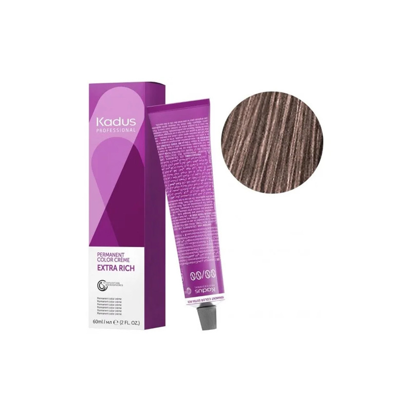 Coloration Permanente Kadus N°7,81 - Blond Perle Cendré-60ml