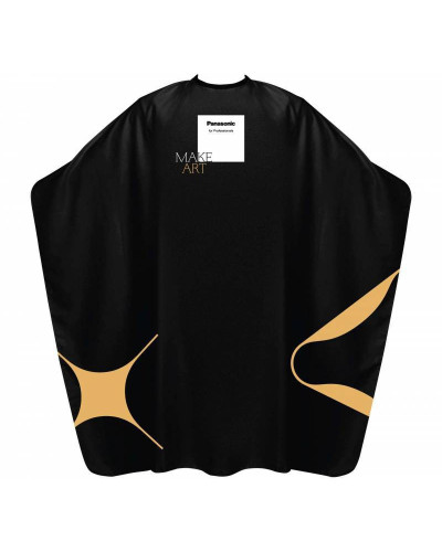 Cape de Coupe Professionnelle Noire et Motifs Panasonic