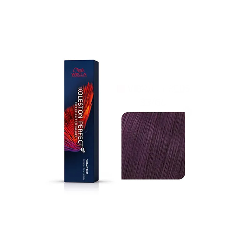 Koleston 33.66 Vibrant Reds 60 ml Châtain Foncé Intense Violine Intense Koleston 33.66 Vibrant Reds 60 ml Châtain Foncé Intense Violine Intense