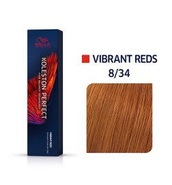 Koleston 8.34 Blond Clair Doré Cuivré Vibrant Reds 60ml