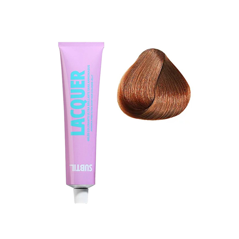 Coloration Cheveux Lacquer N°8.34 Blond Clair Doré Cuivré Subtil 60ml Coloration Cheveux Lacquer N°8.34 Blond Clair Doré Cuivré Subtil 60ml