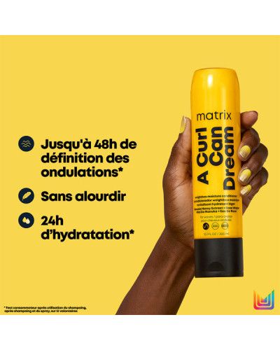 A Curl Can Dream Conditioner Hydratant Léger pour Cheveux Ondulés Matrix 1L