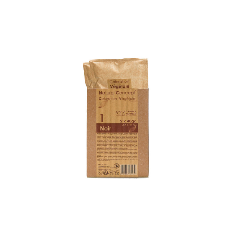 Coloration Végétale Natural Concept N°1 Noir 80g