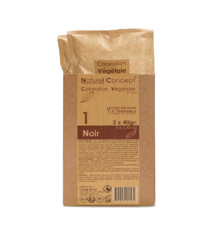 Coloration Végétale Natural Concept N°1 Noir 80g