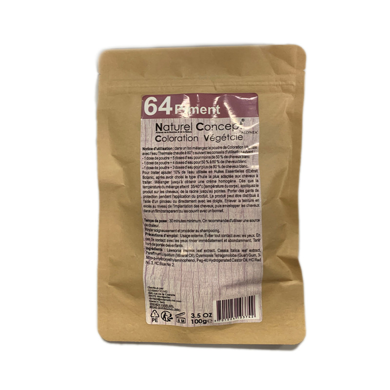 Coloration Végétale Natural Concept N°64 Piment 100g