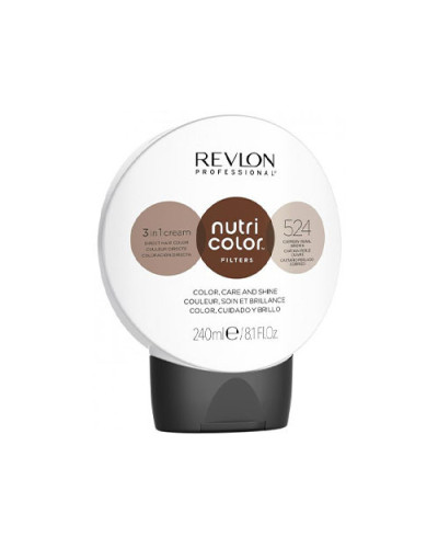 Soin Repigmentant Coloration Nutri Color 524 Marron Perlé cuivré Revlon 240ml
