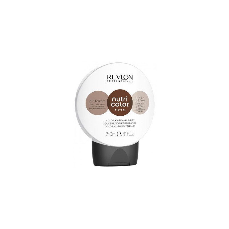 Soin Repigmentant Coloration Nutri Color 524 Marron Perlé cuivré Revlon 240ml