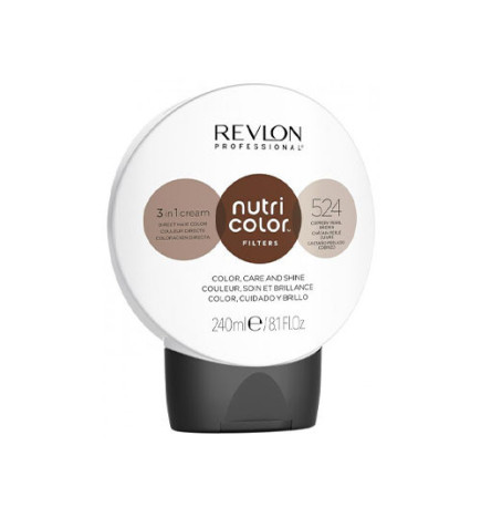 Soin Repigmentant Coloration Nutri Color 524 Marron Perlé cuivré Revlon 240ml