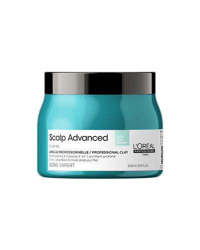 Shampoing et Masque 2-en-1 Scalp Advanced Argile Serie Expert l'Oréal Professionnel 500ml
