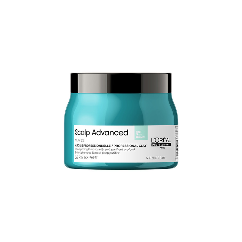 Shampoing Masque 2en1 Purifiant Scalp Advanced Serie Expert L'Oréal Professionnel 500ml