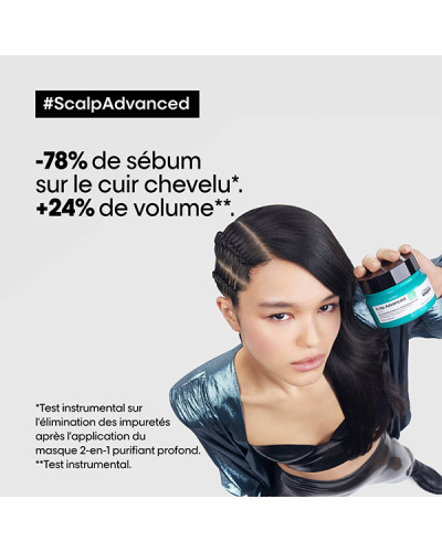 Shampoing et Masque 2-en-1 Scalp Advanced Argile Serie Expert l'Oréal Professionnel 500ml