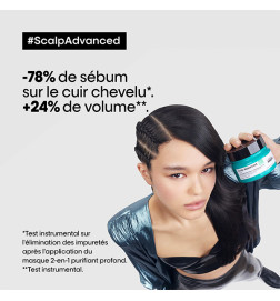 Shampoing Masque 2en1 Purifiant Scalp Advanced Serie Expert L'Oréal Professionnel 500ml
