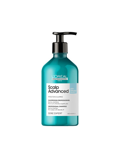 Shampoing Dermo-Clarifiant Anti-Pelliculaire Serie Expert Scalp Advanced L'Oréal Professionnel 500ml