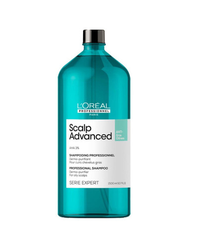 Shampoing Purifiant Anti-Gras Scalp Advanced Serie Expert L'Oréal Professionnel 1500ml