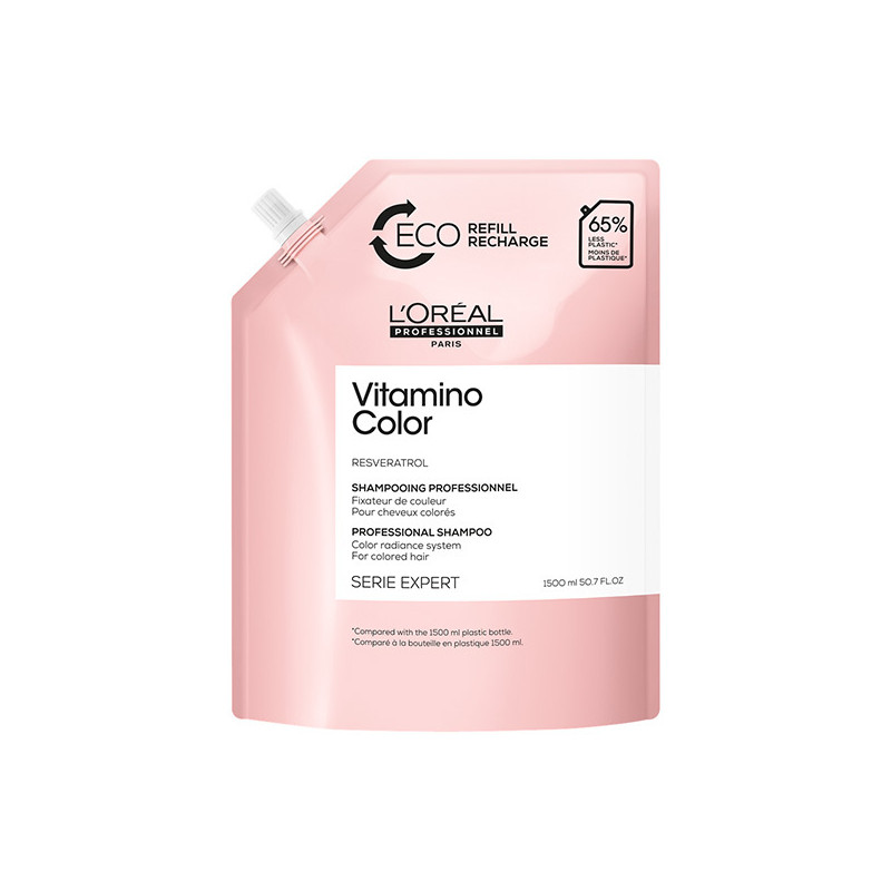 Éco-recharge Shampoing Vitamino Color Série Expert L'Oréal Professionnel 1500ml Éco-recharge Shampoing Vitamino Color Série Expert L'Oréal Professionnel 1500ml