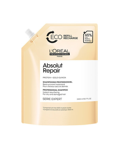 Éco-recharge Shampooing Absolut Repair Serie Expert L'Oréal Professionnel 1500ml